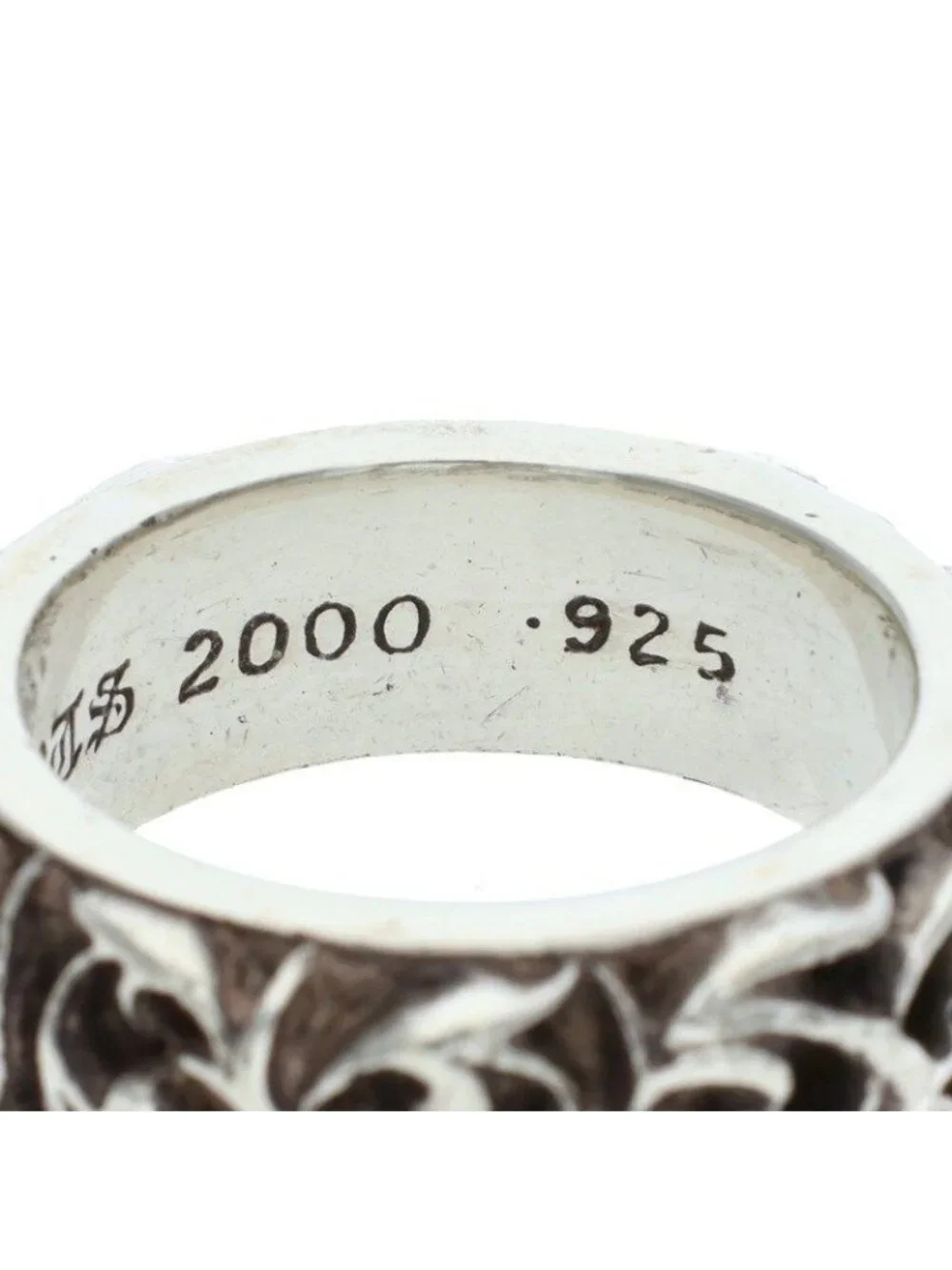 Chrome Hearts Etrnity Vine Band Eternity Silver Ring